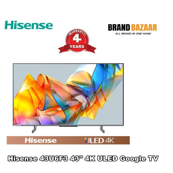 Hisense 43" ULED 43U6F3 Smart 4K Google TV