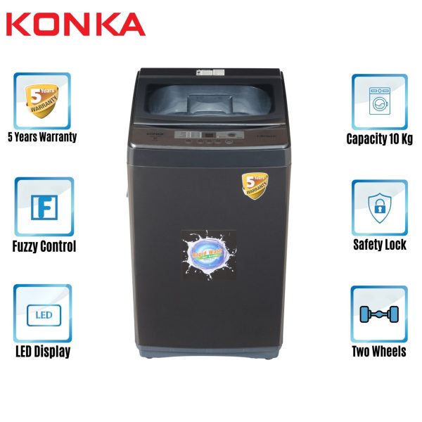 Konka XQ100-7512 Washing Machine 10.0 KG Top Loading Fully Automatic