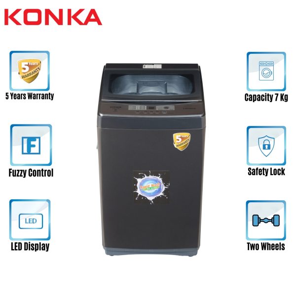 XQ80-3012 Top Loading Fully Automatic KONKA Washing Machine (8.0 KG)